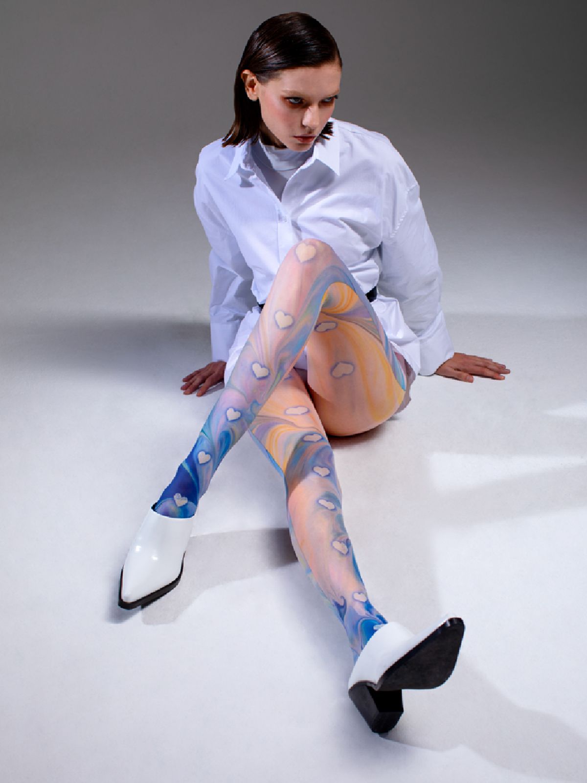 로맨틱타이거(ROMANTIC TIGER) Heart is Poped Out tights (Multi color)