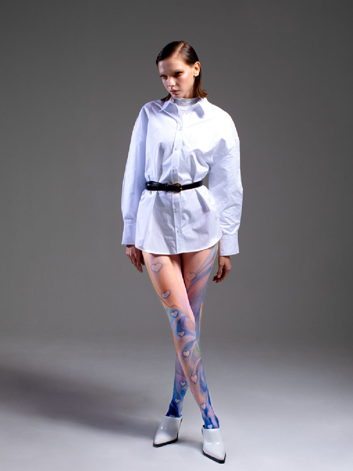로맨틱타이거(ROMANTIC TIGER) Heart is Poped Out tights (Multi color)