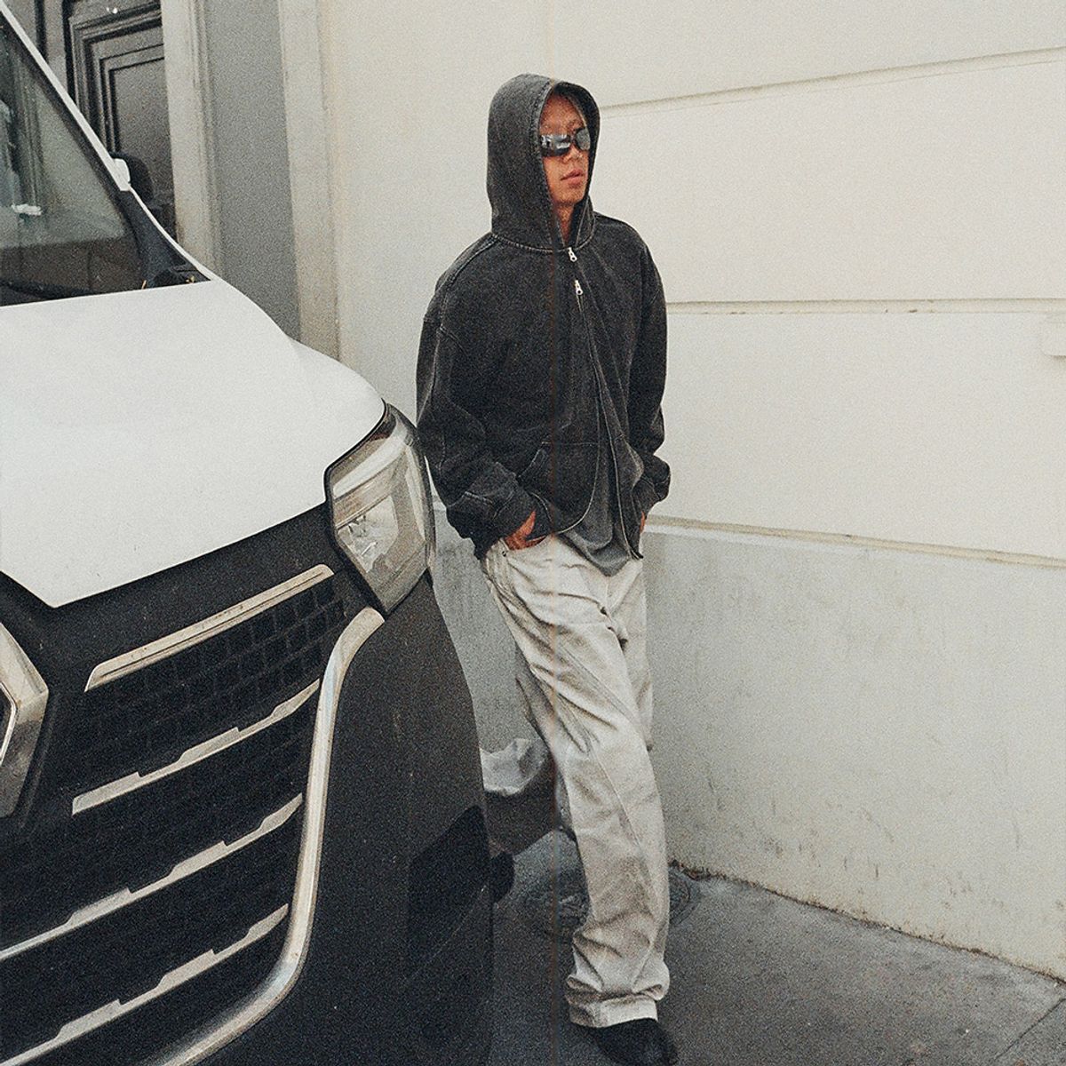 엘씨디씨티엠(LCDC™) 1710 WASHED ZIP-FRONT HOODIE