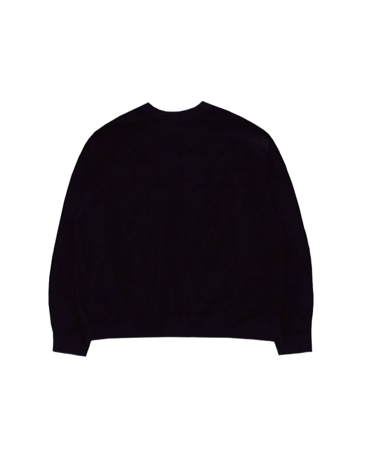 더뮤지엄비지터(THEMUSEUMVISITOR) HEART PRINTED INSIDE-OUT SWEATSHIRTS (BLACK)