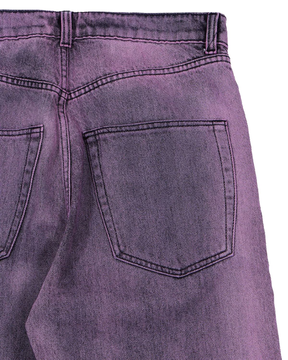 더뮤지엄비지터(THEMUSEUMVISITOR) HEART BLEACHED DENIM PANTS (PINK)