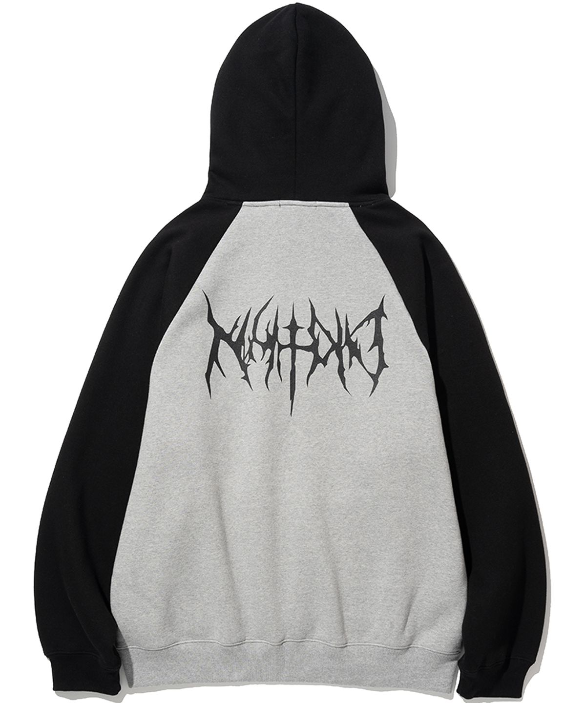 낫포너드(NOT4NERD) Satan Logo Raglan Pullover hood - Grey