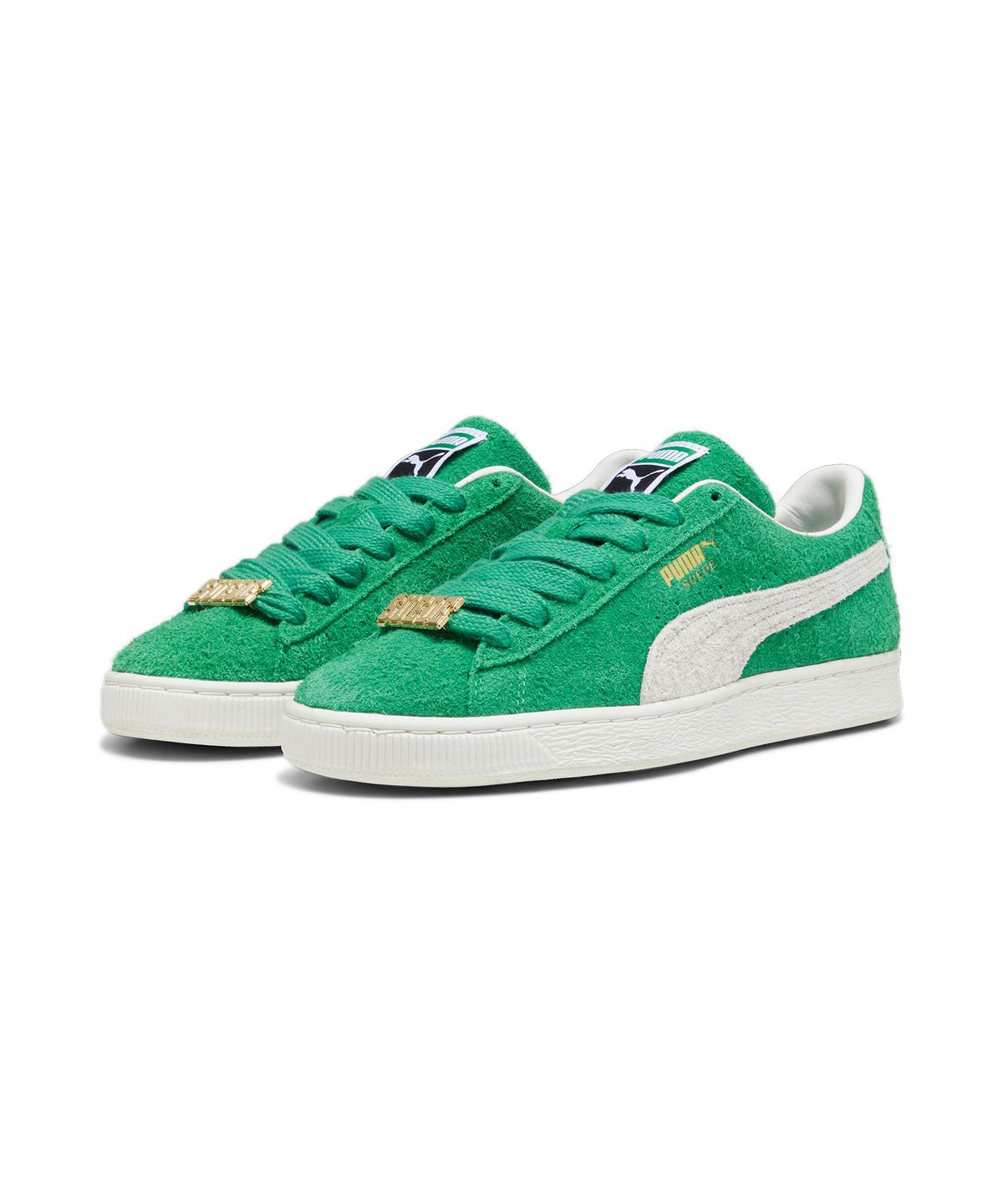 푸마(PUMA) 스웨이드 펫 레이스 - 그린:아이보리 / 393167-02