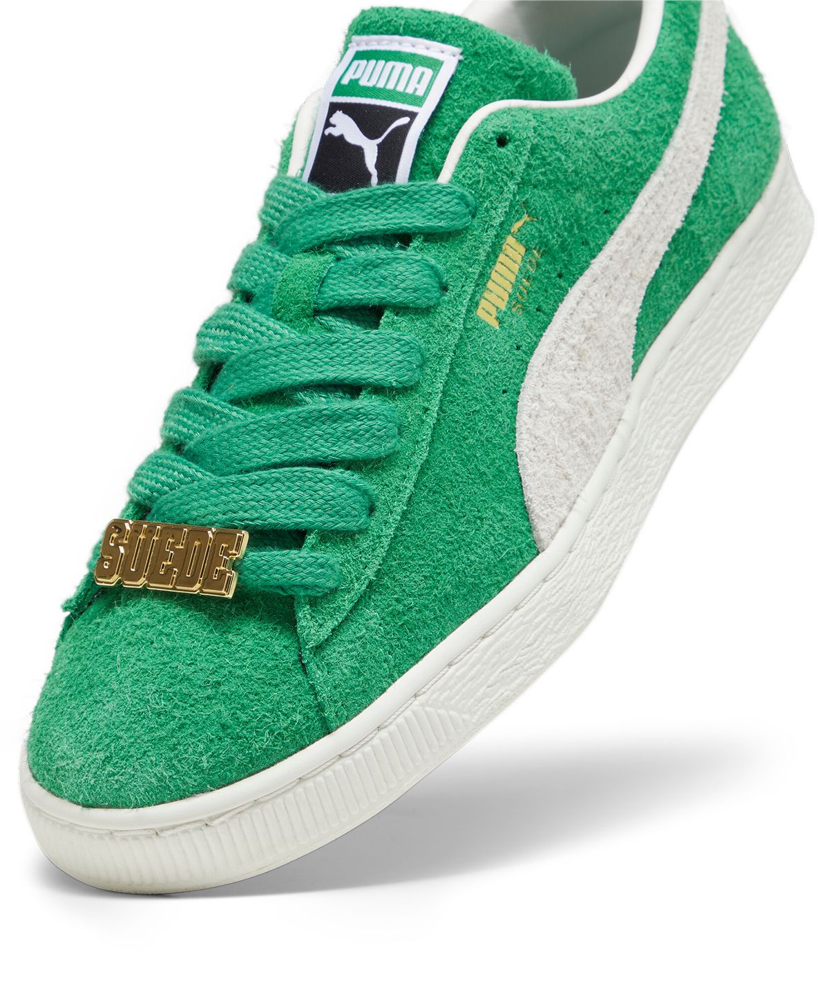 푸마(PUMA) 스웨이드 펫 레이스 - 그린:아이보리 / 393167-02
