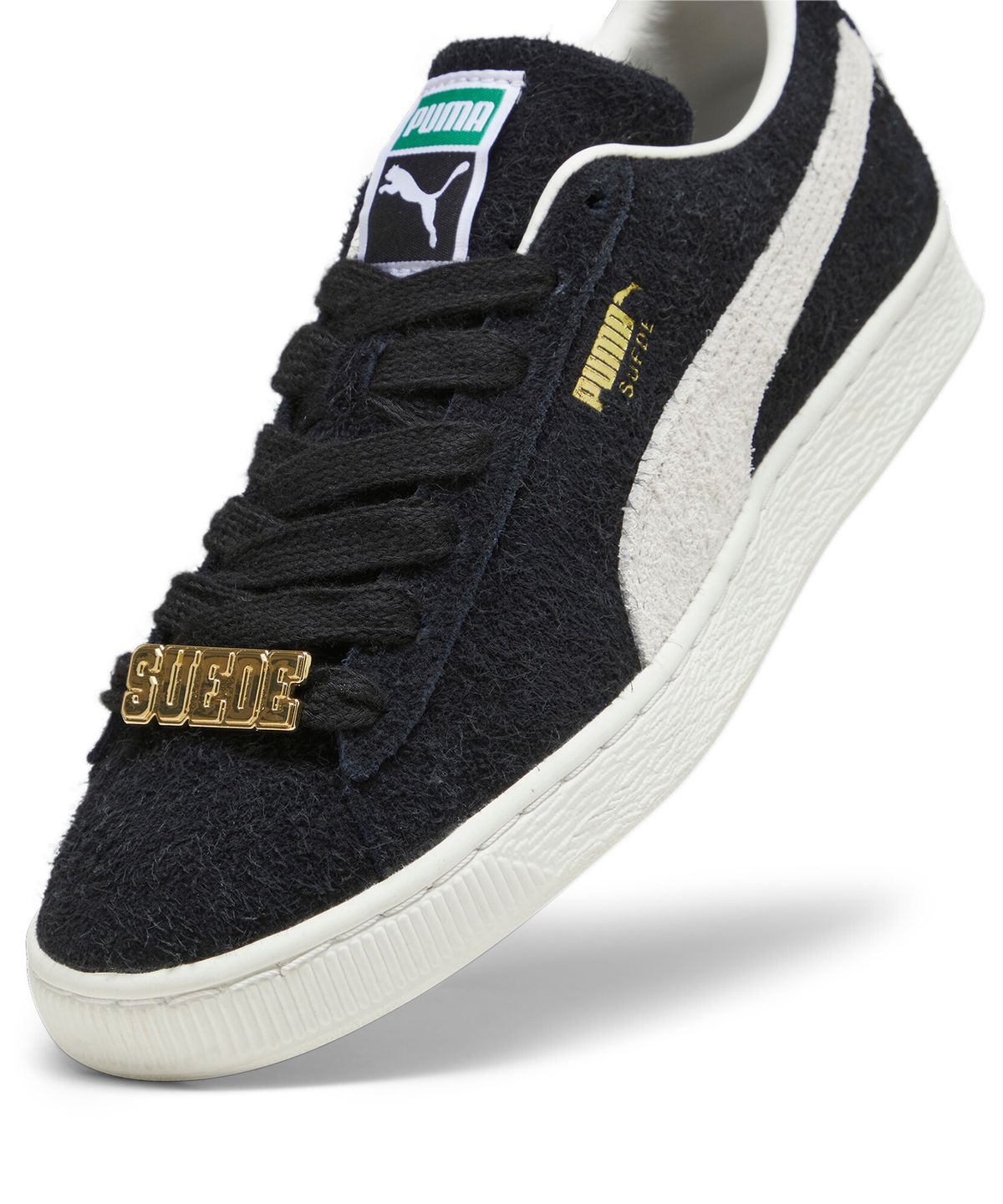 푸마(PUMA) 스웨이드 펫 레이스 - 블랙:화이트 / 393167-03