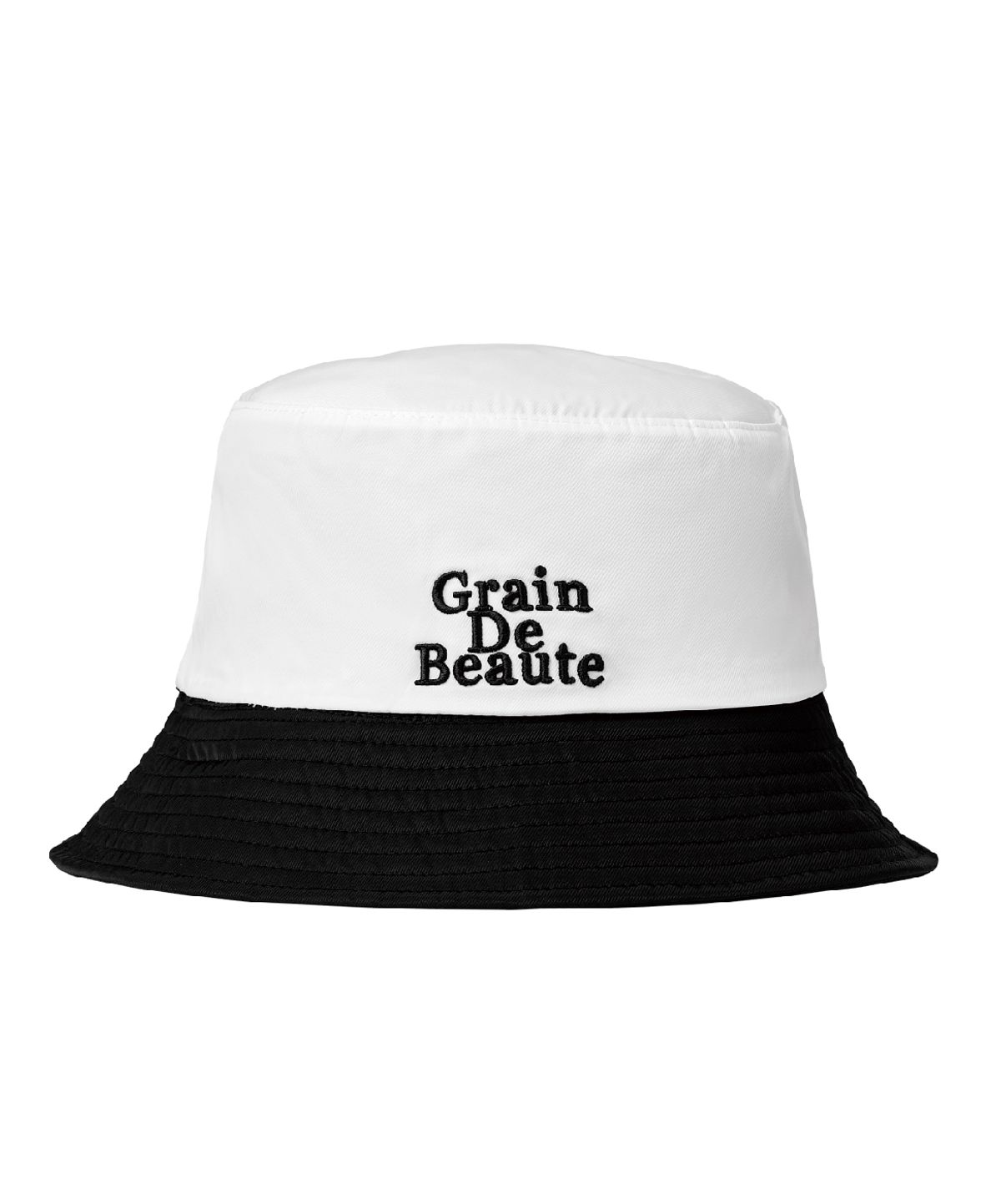 그랭드보떼(GRAIN DE BEAUTE) Reversible Bucket Hat [Black]
