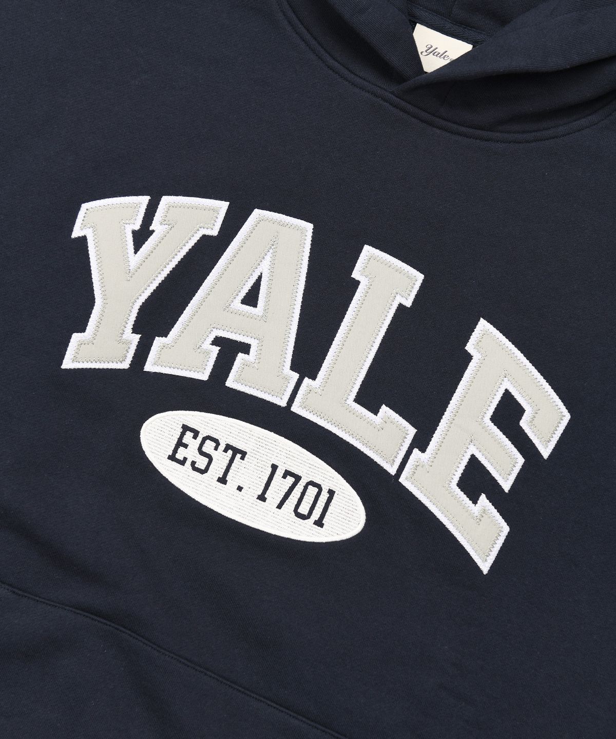 예일(YALE) 투톤아치 후드_네이비