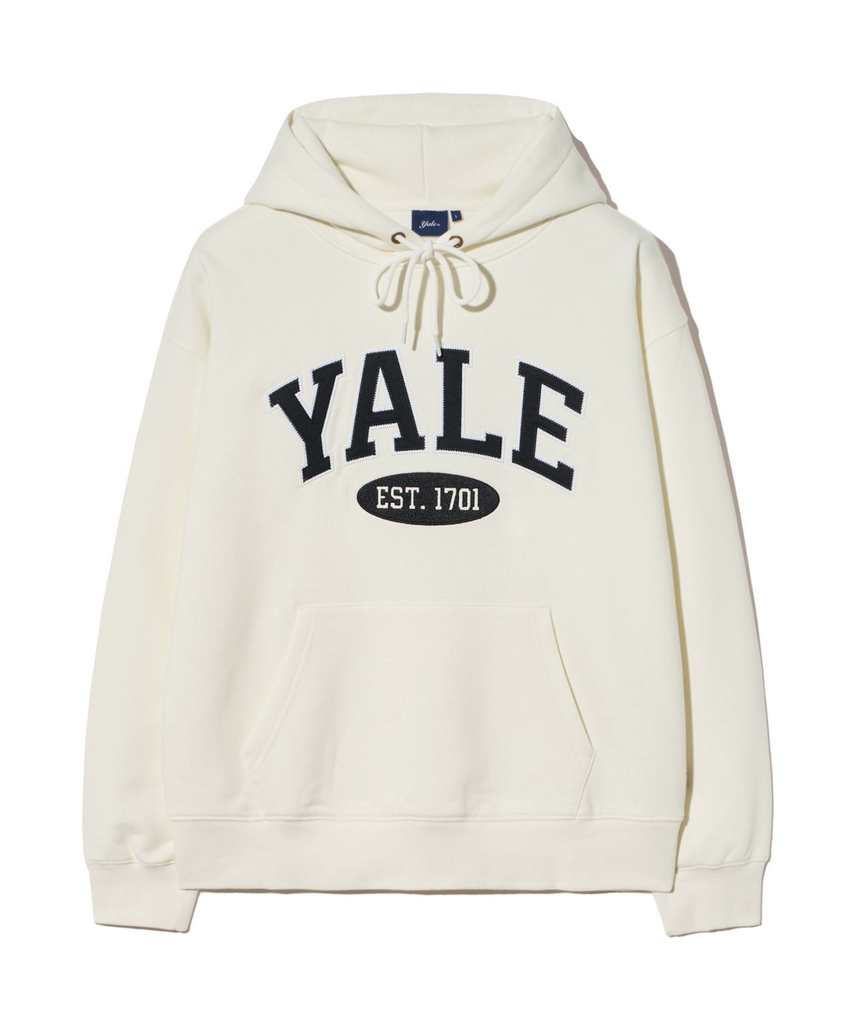 예일(YALE) 투톤아치 후드_아이보리