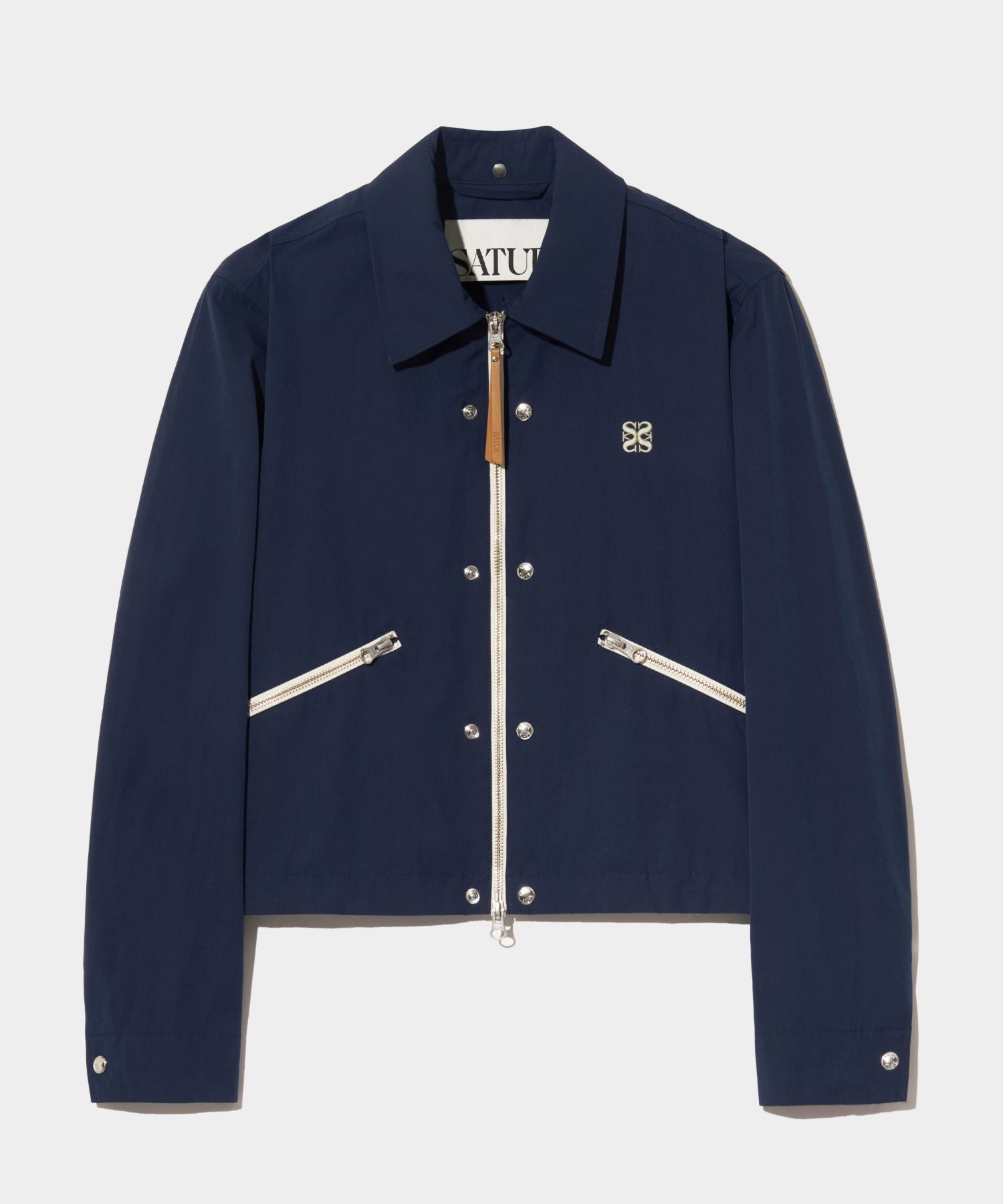 MUSINSA | SATUR Theo Snap Coach Jacket Breeze Navy