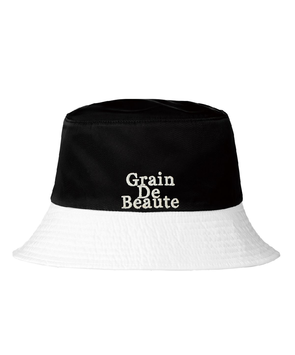 그랭드보떼(GRAIN DE BEAUTE) Reversible Bucket Hat [White]