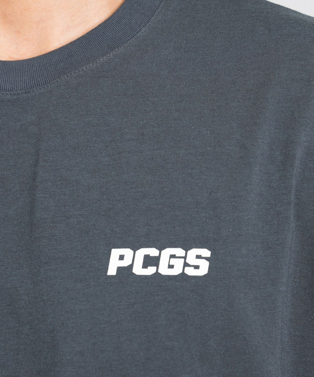피지컬가먼츠(PHYSICAL GARMENTS) P4049 모달스판 심플 PCGS 오버핏반팔 [차콜]