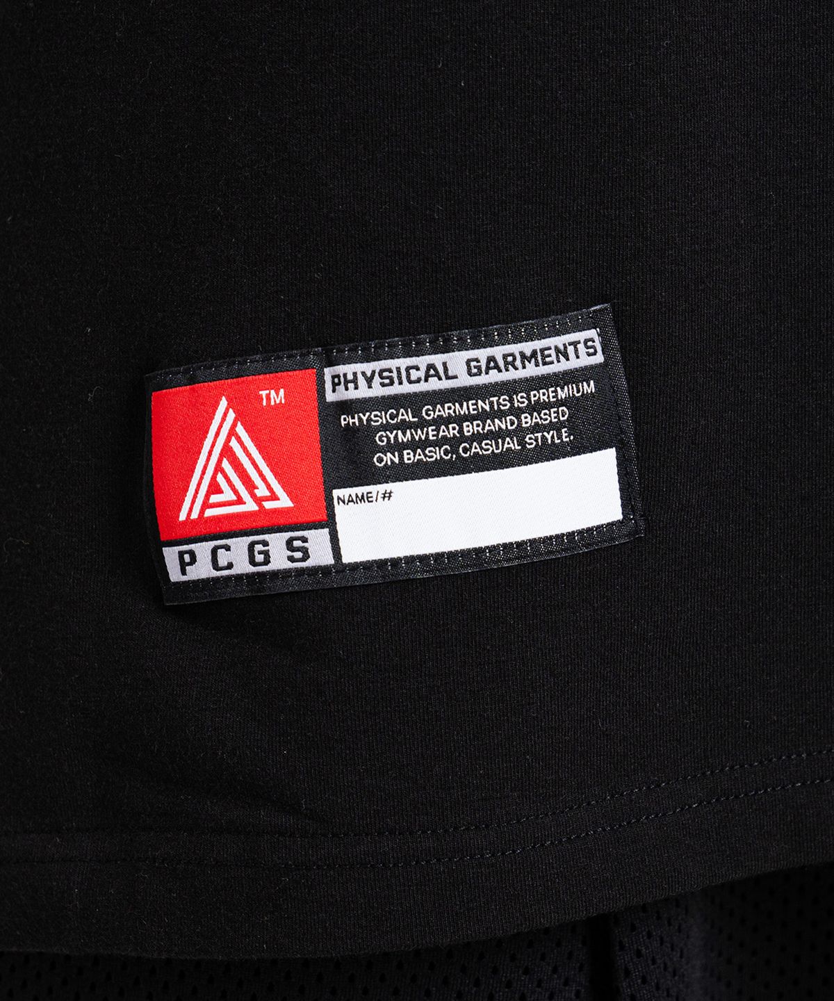 피지컬가먼츠(PHYSICAL GARMENTS) P4049 모달스판 심플 PCGS 오버핏반팔 [블랙]