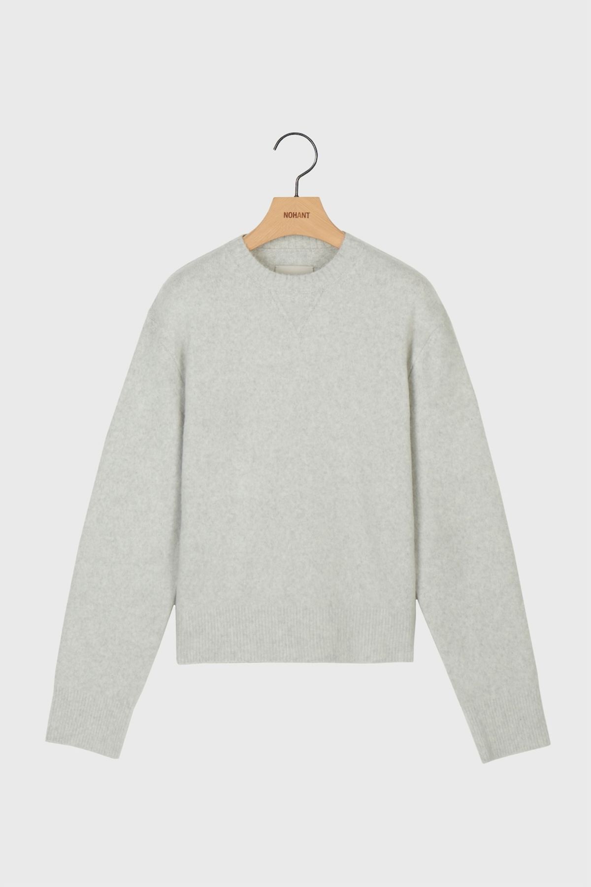 노앙(NOHANT) ELBOW PATCH SOFT KNIT AURORA GRAY