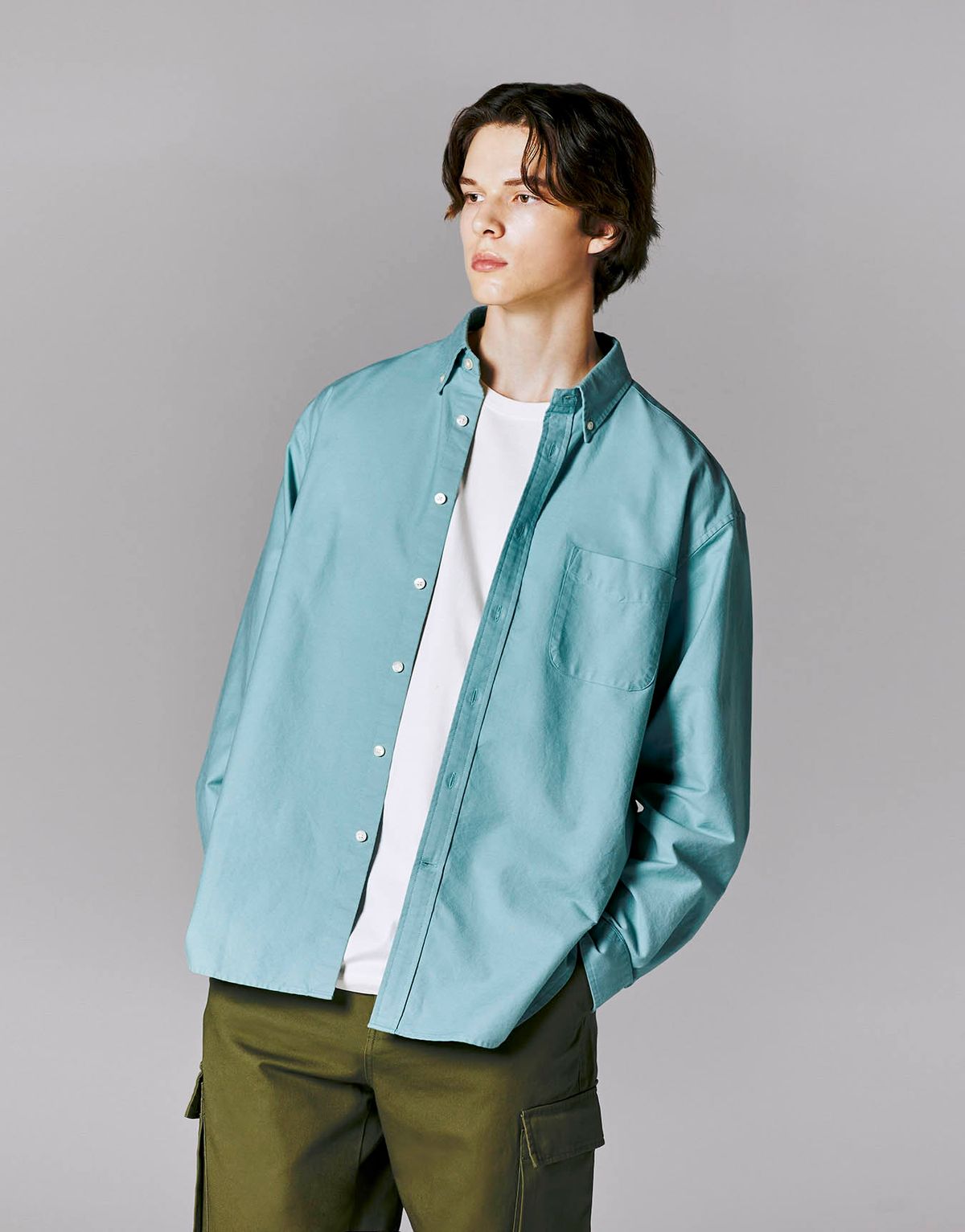 지오다노(GIORDANO) 릴렉스핏 옥스포드 셔츠 043902 [5color]