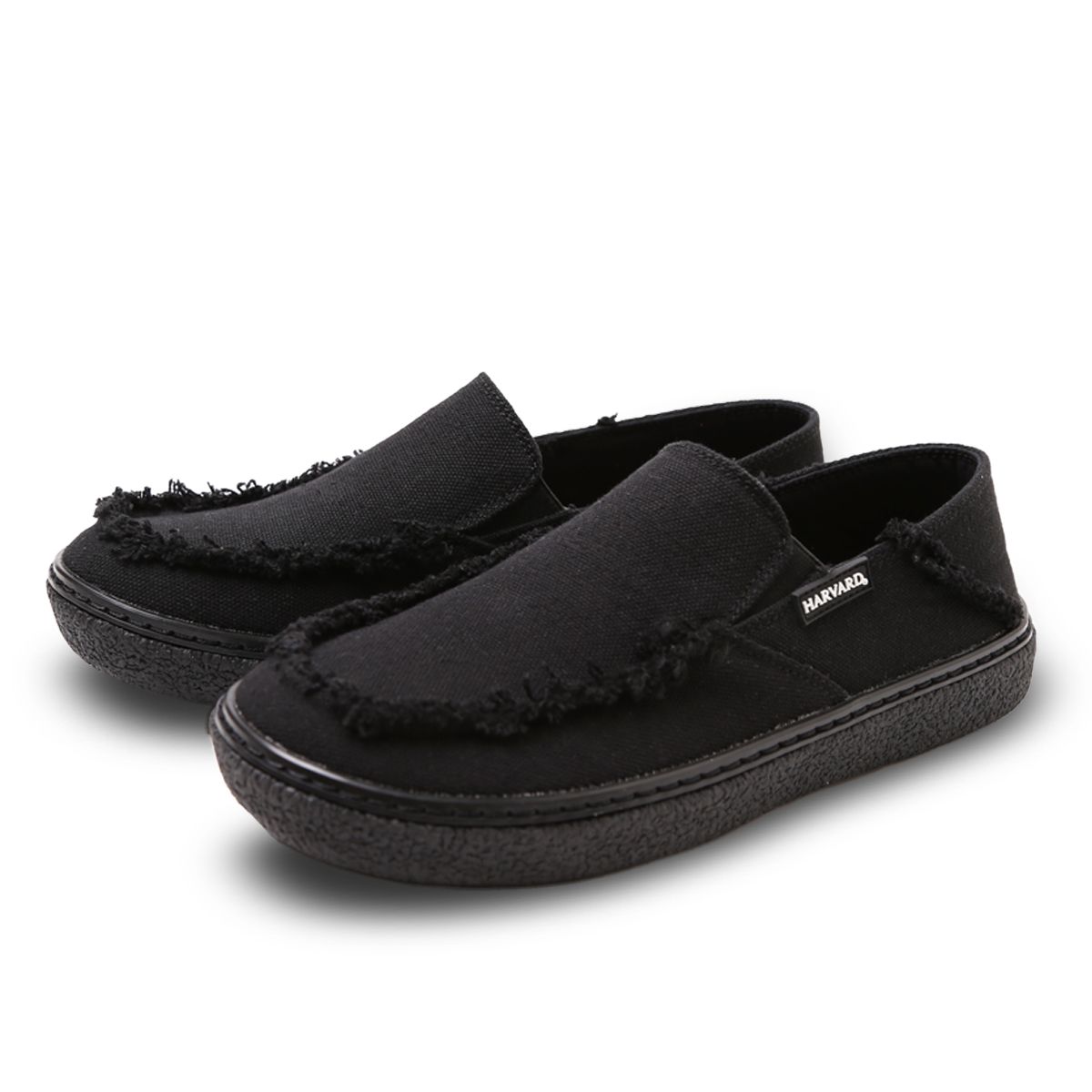 하버드 슈즈(HARVARD SHOES) 래플스 성인 로퍼 스니커즈 블랙