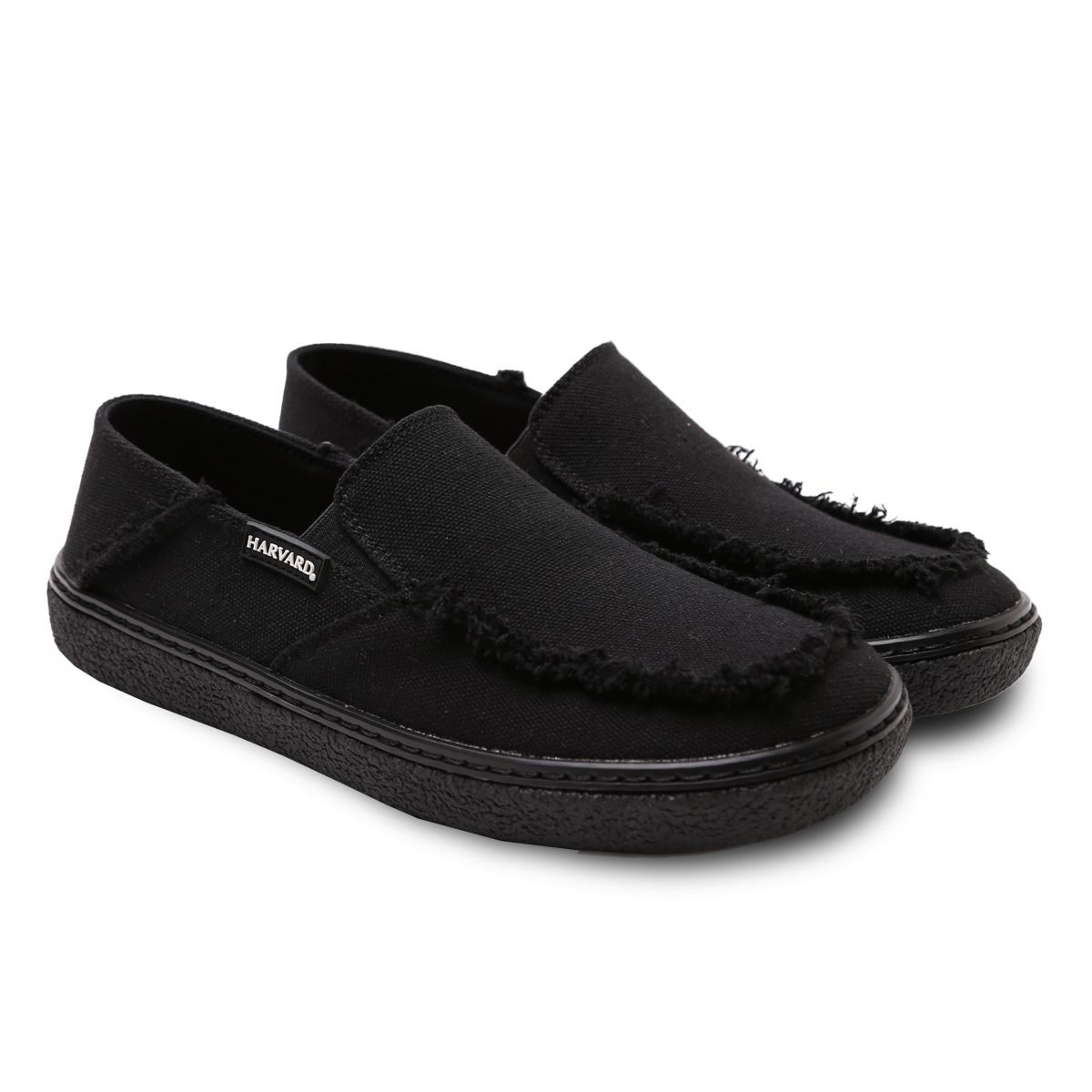 하버드 슈즈(HARVARD SHOES) 래플스 성인 로퍼 스니커즈 블랙