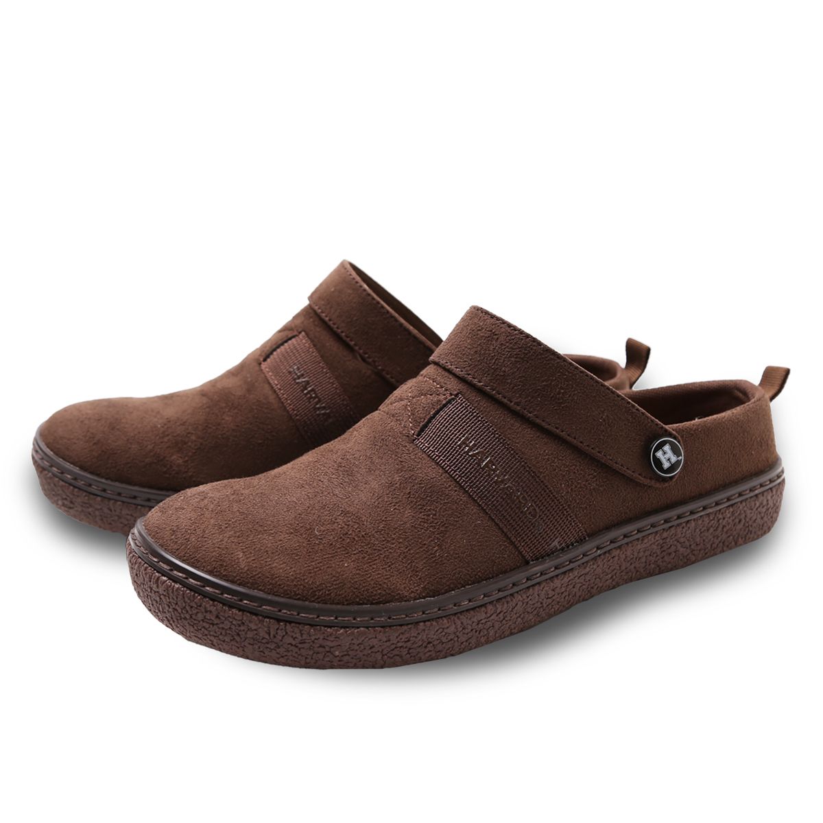 하버드 슈즈(HARVARD SHOES) 겟츠 성인 블로퍼 스웨이드 슬리퍼 모카