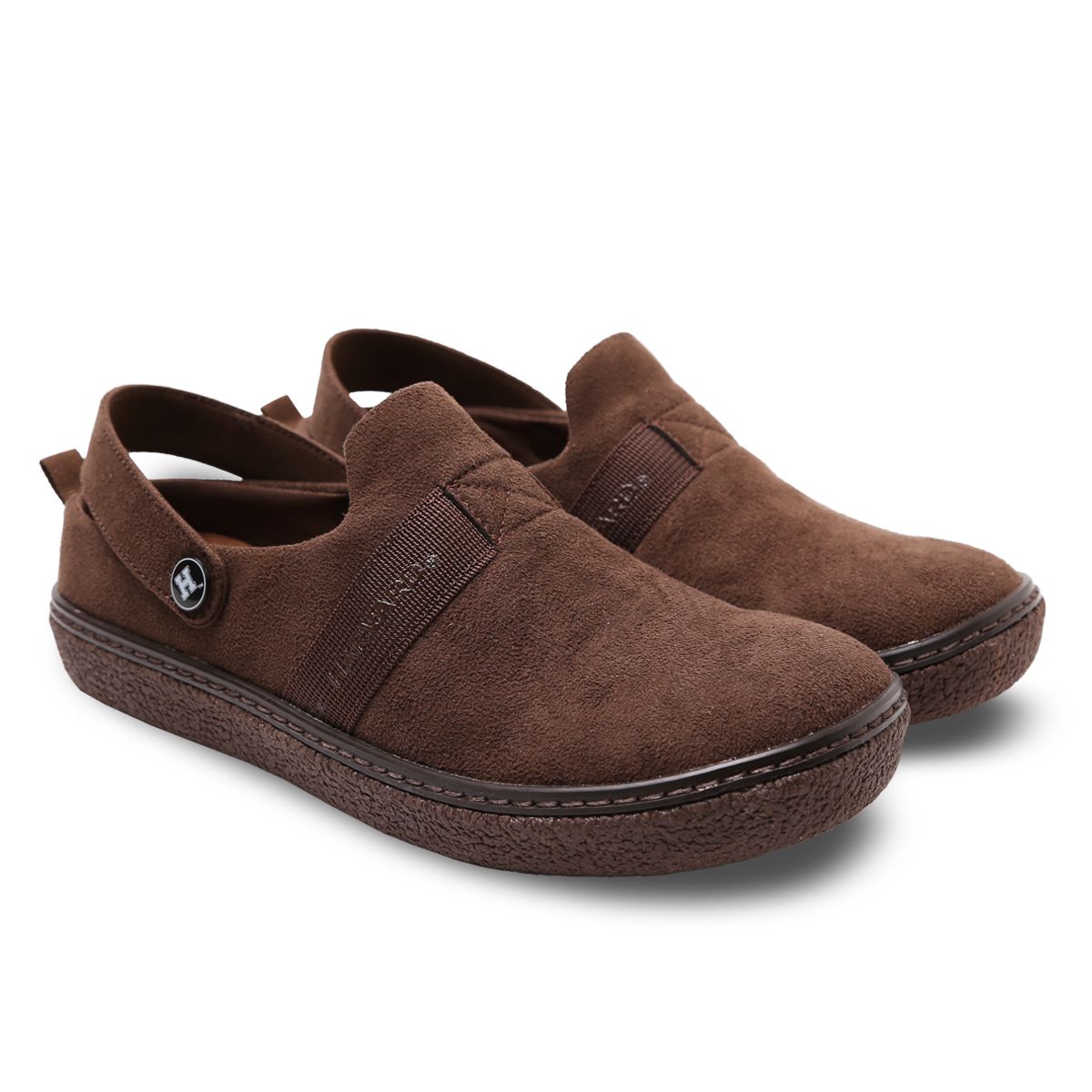 하버드 슈즈(HARVARD SHOES) 겟츠 성인 블로퍼 스웨이드 슬리퍼 모카