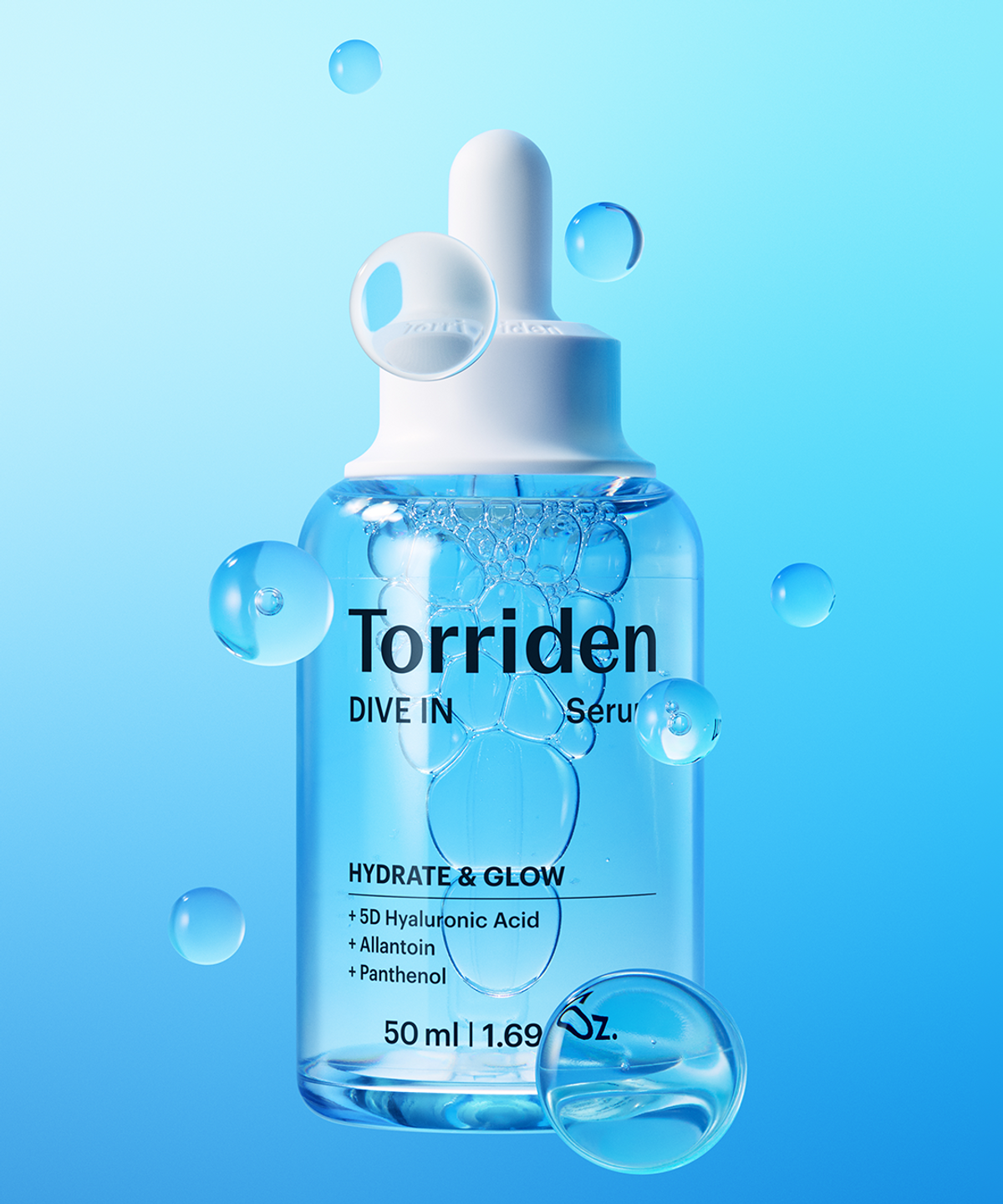 토리든(TORRIDEN) [SET] 다이브인 저분자 히알루론산 세럼 50ml+40ml+ 다이브인 마스크 10매 (+다이브인 수딩크림 20ml+시카 패드 10매입 증정)