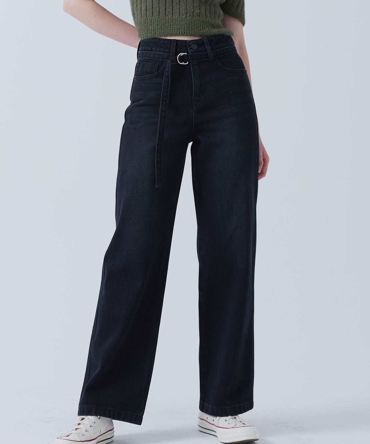 람(RAAM) RP362 릴랙스 스트레이트 데님 팬츠(벨트포함)