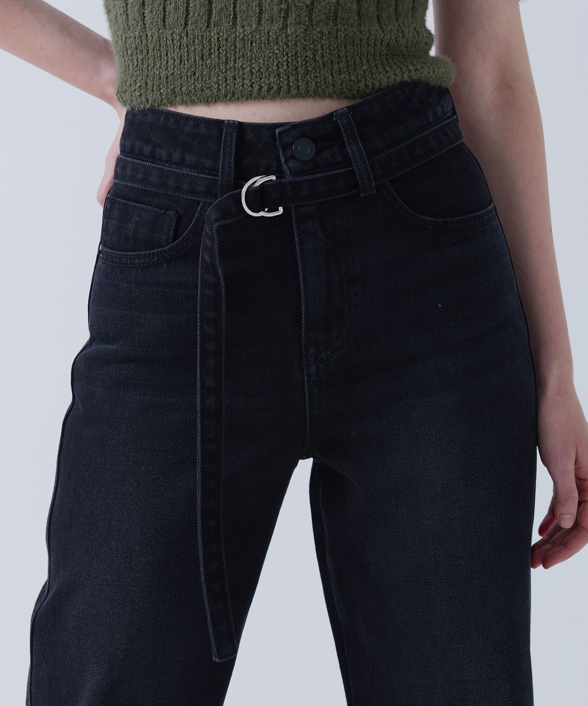 람(RAAM) RP362 릴랙스 스트레이트 데님 팬츠(벨트포함)
