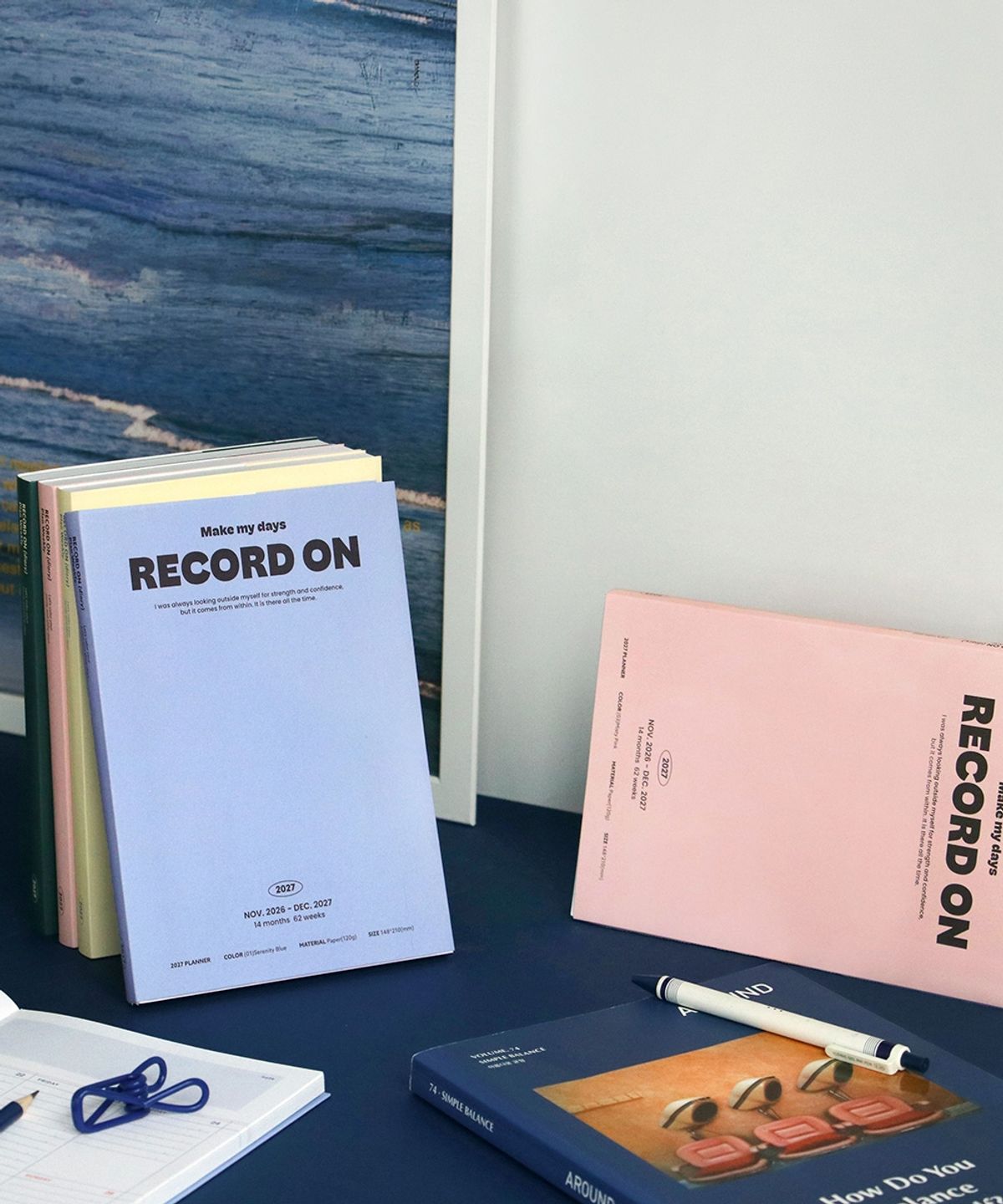 아이코닉(ICONIC) 2027 레코드온 다이어리 플랜위클리 A5 주간 플래너