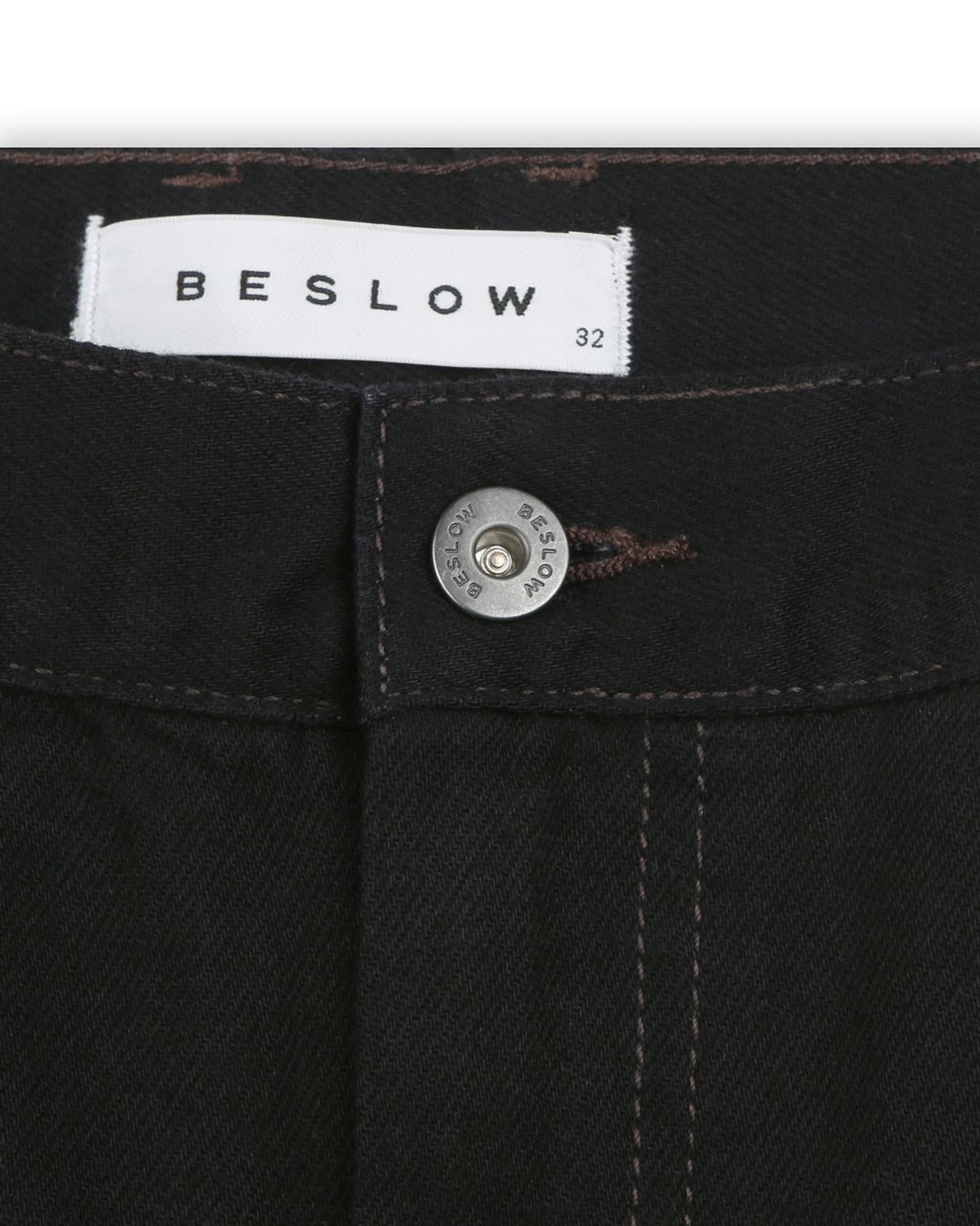 비슬로우(BESLOW) CONE MILL DEEP ONE TUCK JEAN BLACK STITCH