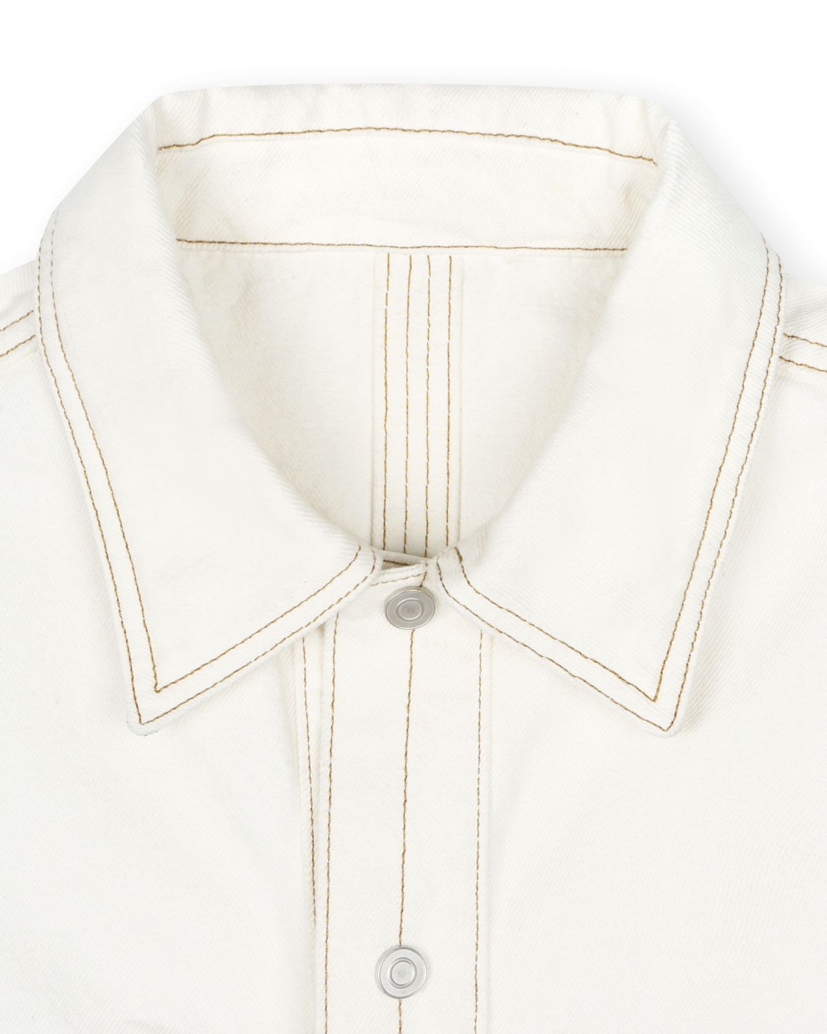 비슬로우(BESLOW) CONE MILL DENIM STITCHED TRUCKER JACKET ECRU