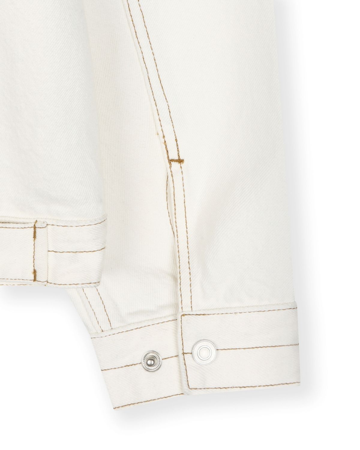 비슬로우(BESLOW) CONE MILL DENIM STITCHED TRUCKER JACKET ECRU
