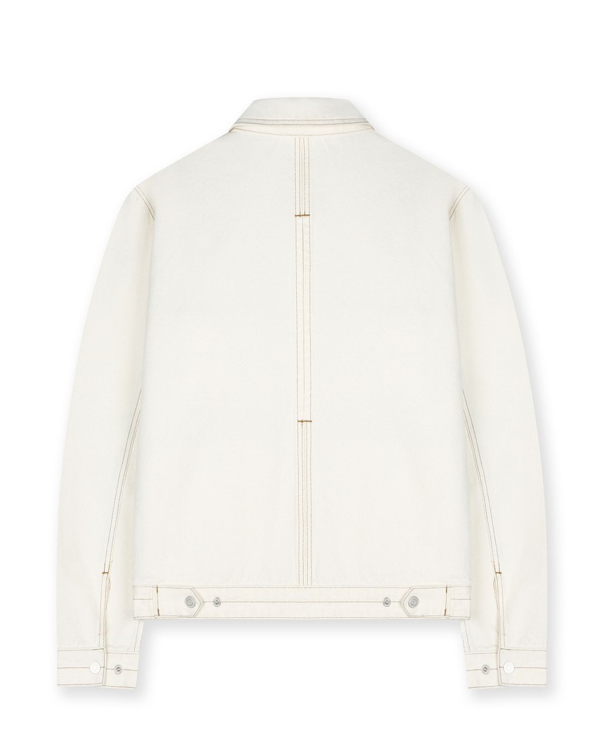 비슬로우(BESLOW) CONE MILL DENIM STITCHED TRUCKER JACKET ECRU