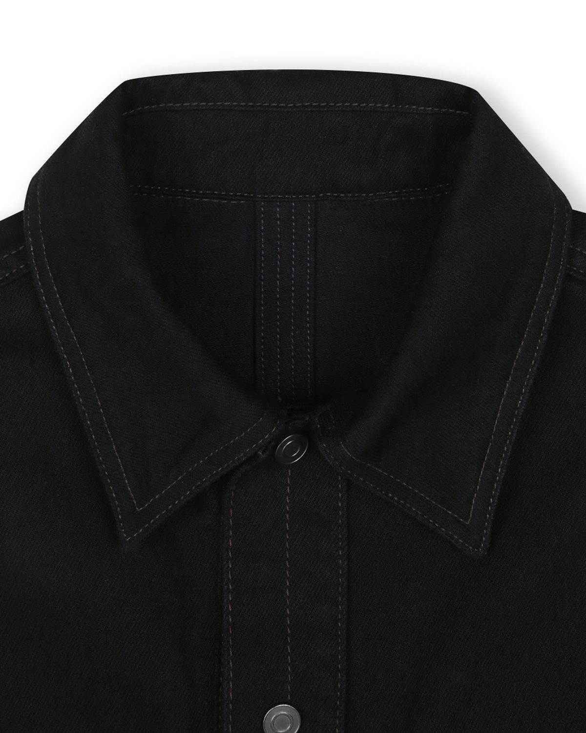 비슬로우(BESLOW) CONE MILL DENIM STITCHED TRUCKER JACKET BLACK