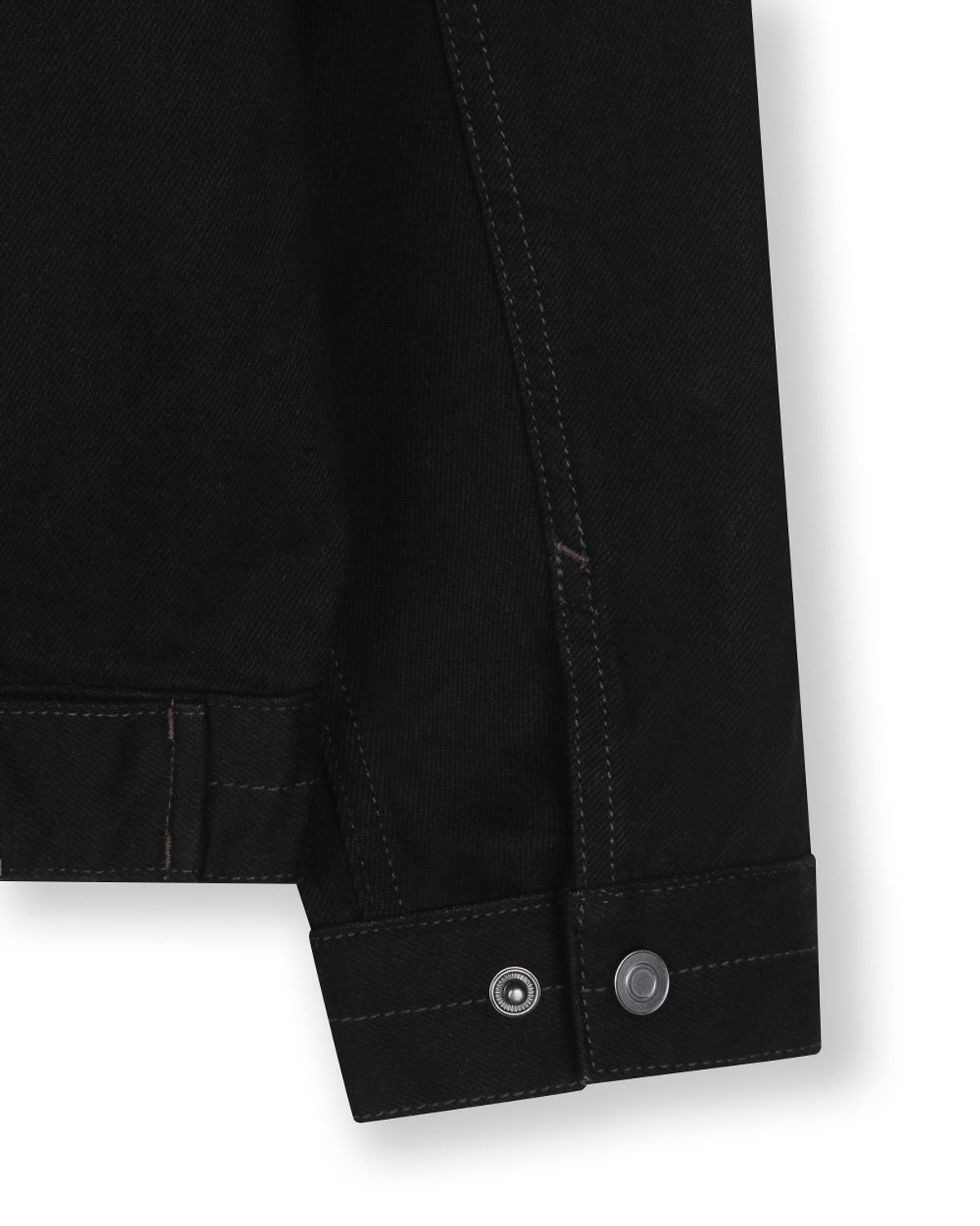 비슬로우(BESLOW) CONE MILL DENIM STITCHED TRUCKER JACKET BLACK