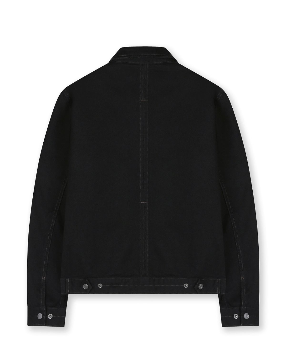 비슬로우(BESLOW) CONE MILL DENIM STITCHED TRUCKER JACKET BLACK