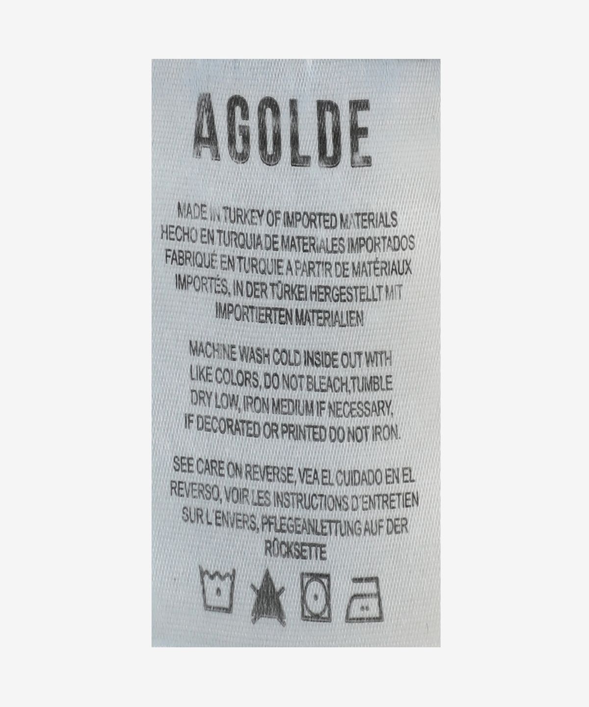 에이골디(AGOLDE) 로우 데님 스트레이트 팬츠 - 다크니스 / A91481463DRKN