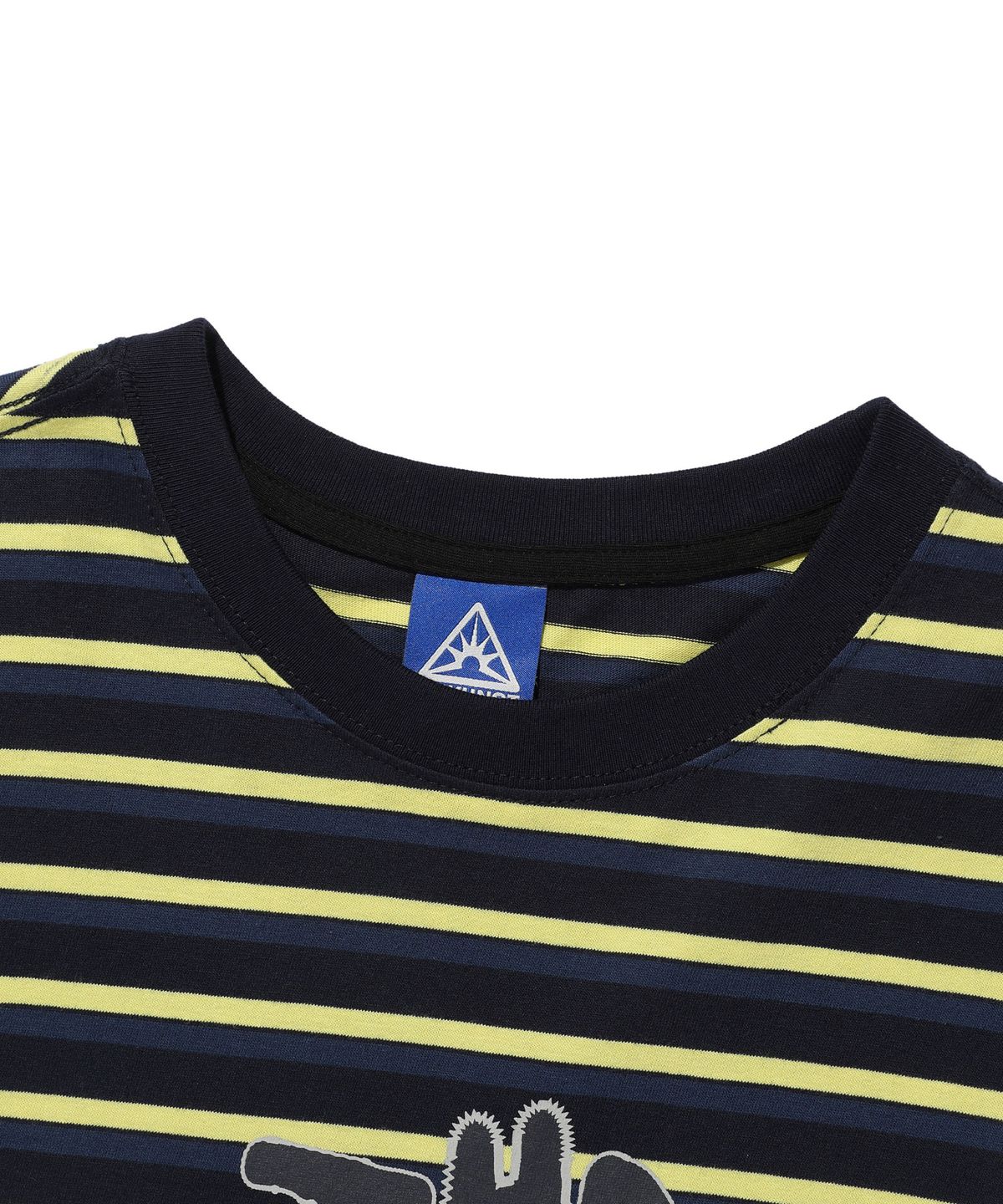 이스트쿤스트(ISTKUNST) SCRIBBLE BTY STRIPE LS TEE_NAVY(IK2DFMM551A)