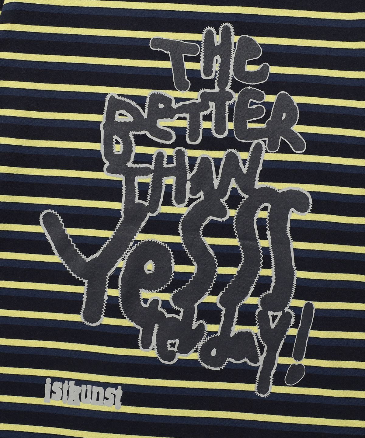 이스트쿤스트(ISTKUNST) SCRIBBLE BTY STRIPE LS TEE_NAVY(IK2DFMM551A)