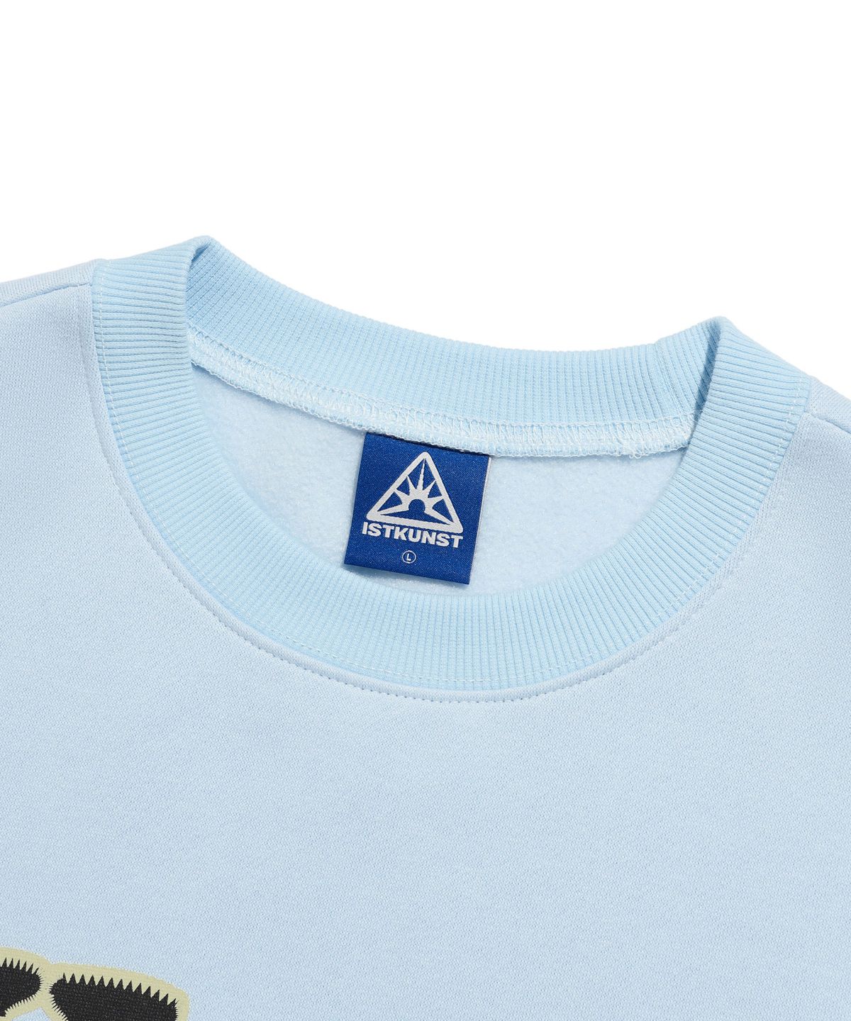 이스트쿤스트(ISTKUNST) ZIGZAG LINE HOMIE SWEATSHIRTS_SKY BLUE(IK2DFMM459A)