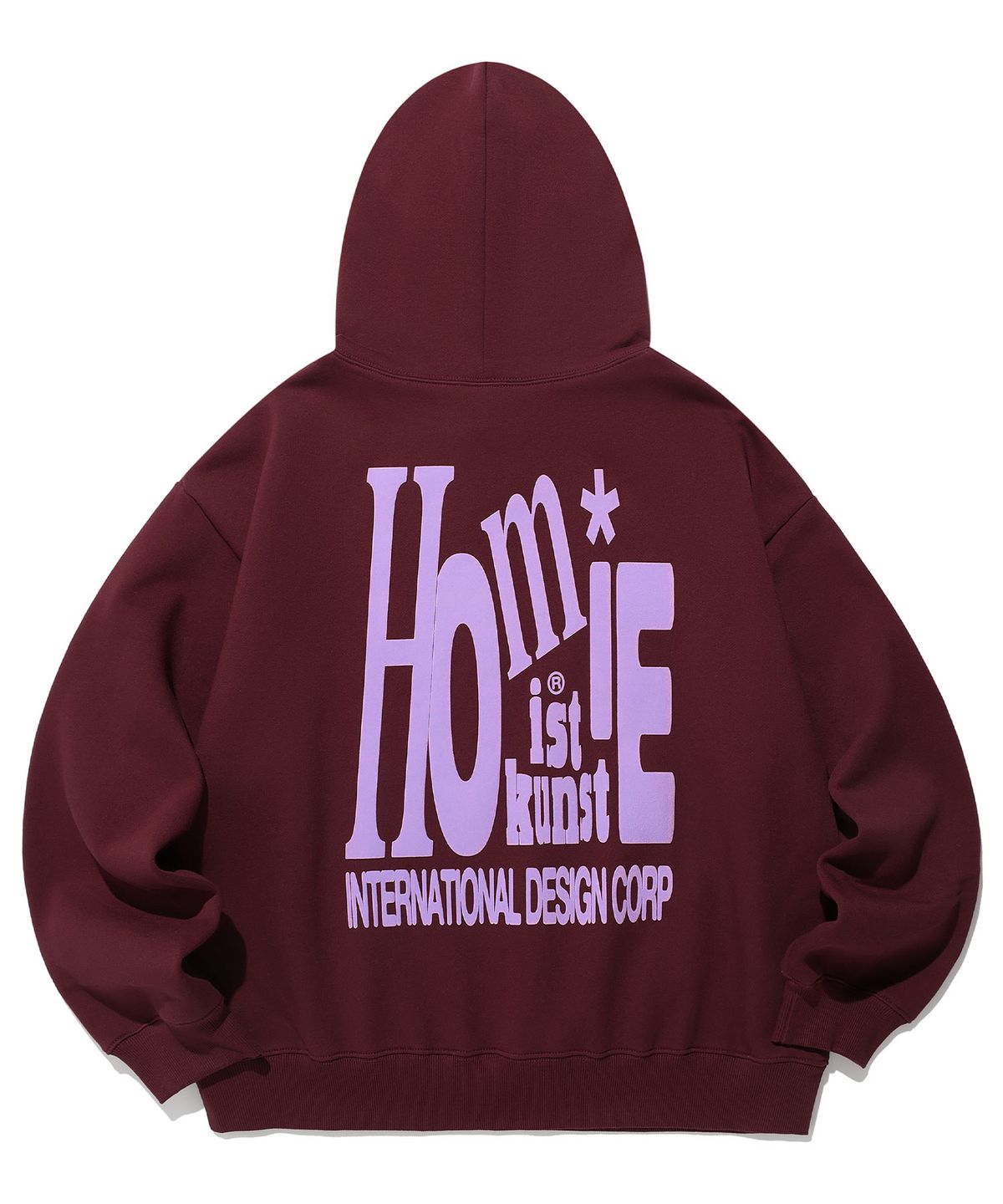 이스트쿤스트(ISTKUNST) HOMIE HOODIE_BURGUNDY(IK2DFMM434A)