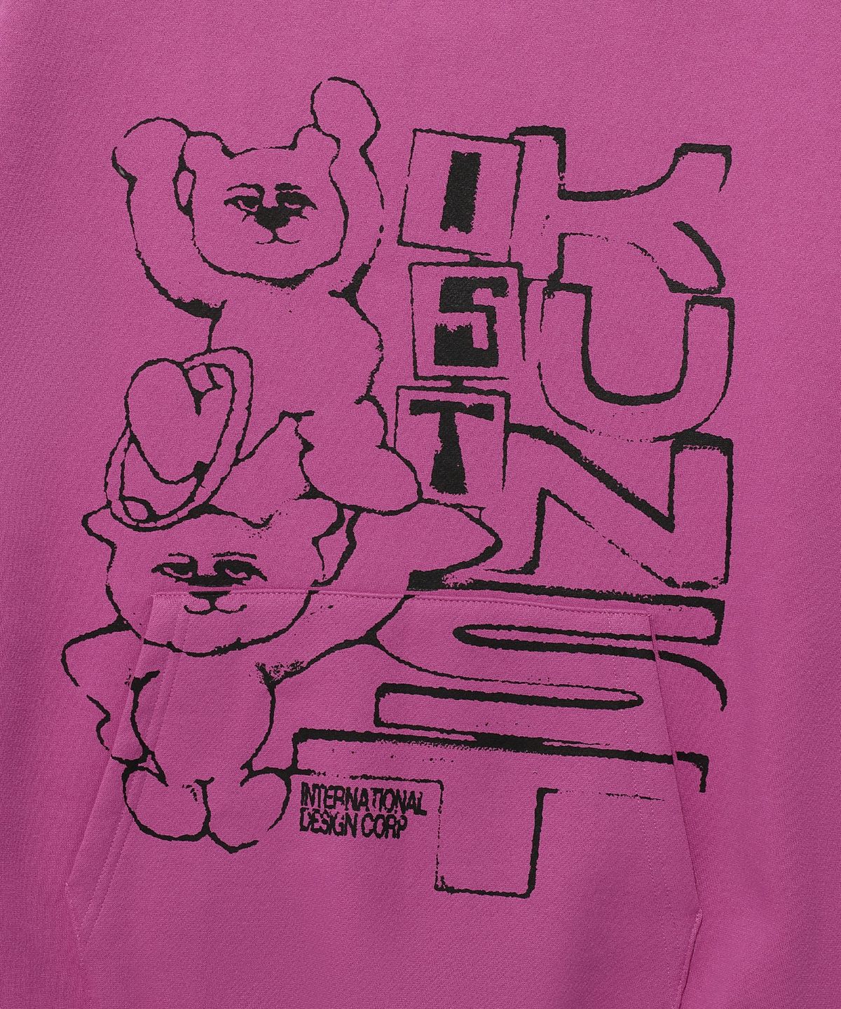 이스트쿤스트(ISTKUNST) CIRCUS BEAR HOODIE_PINK(IK2DFMM417A)
