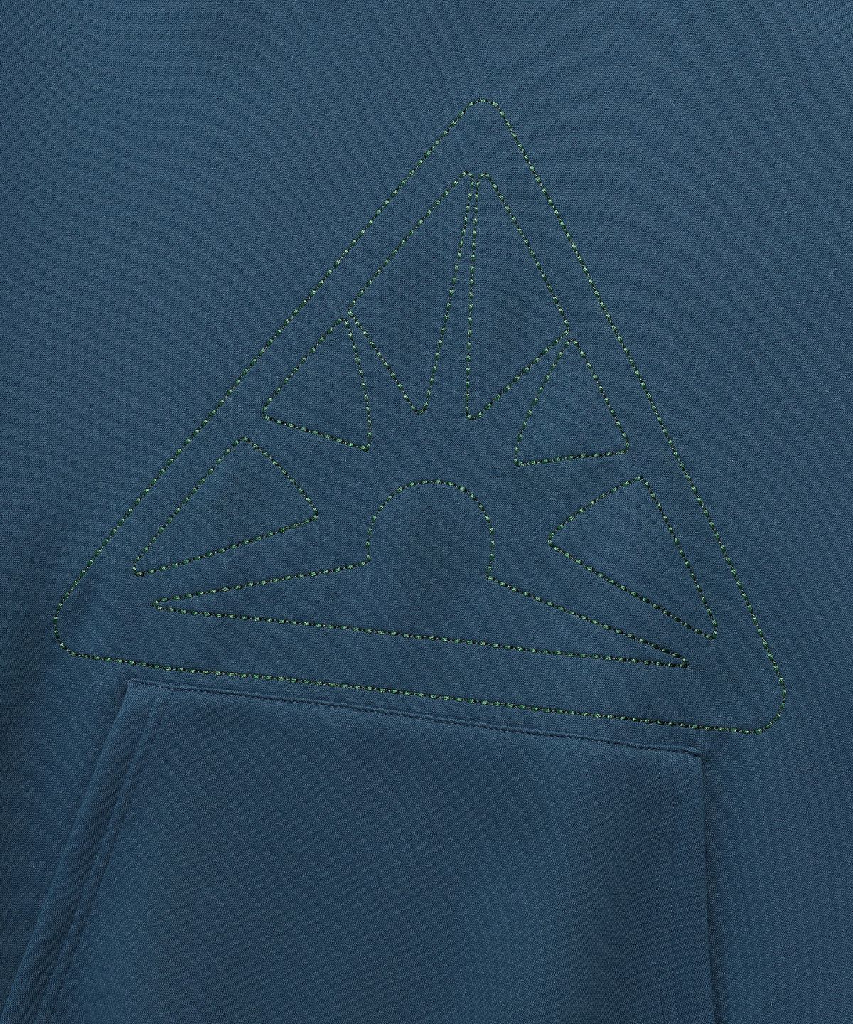이스트쿤스트(ISTKUNST) SUNRISE STITCH LOGO HOODIE_DEEP BLUE(IK2DFMM406A)
