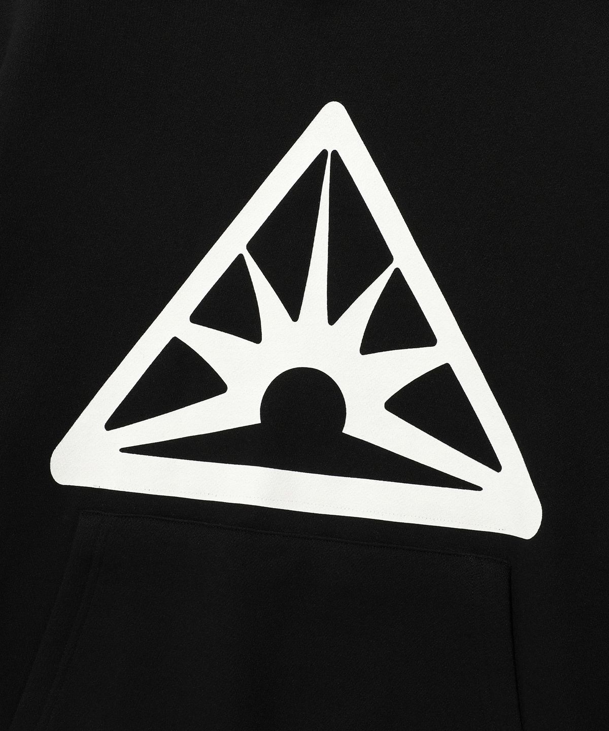 이스트쿤스트(ISTKUNST) SUNRISE LOGO HOODIE_BLACK(IK2DFMM404A)