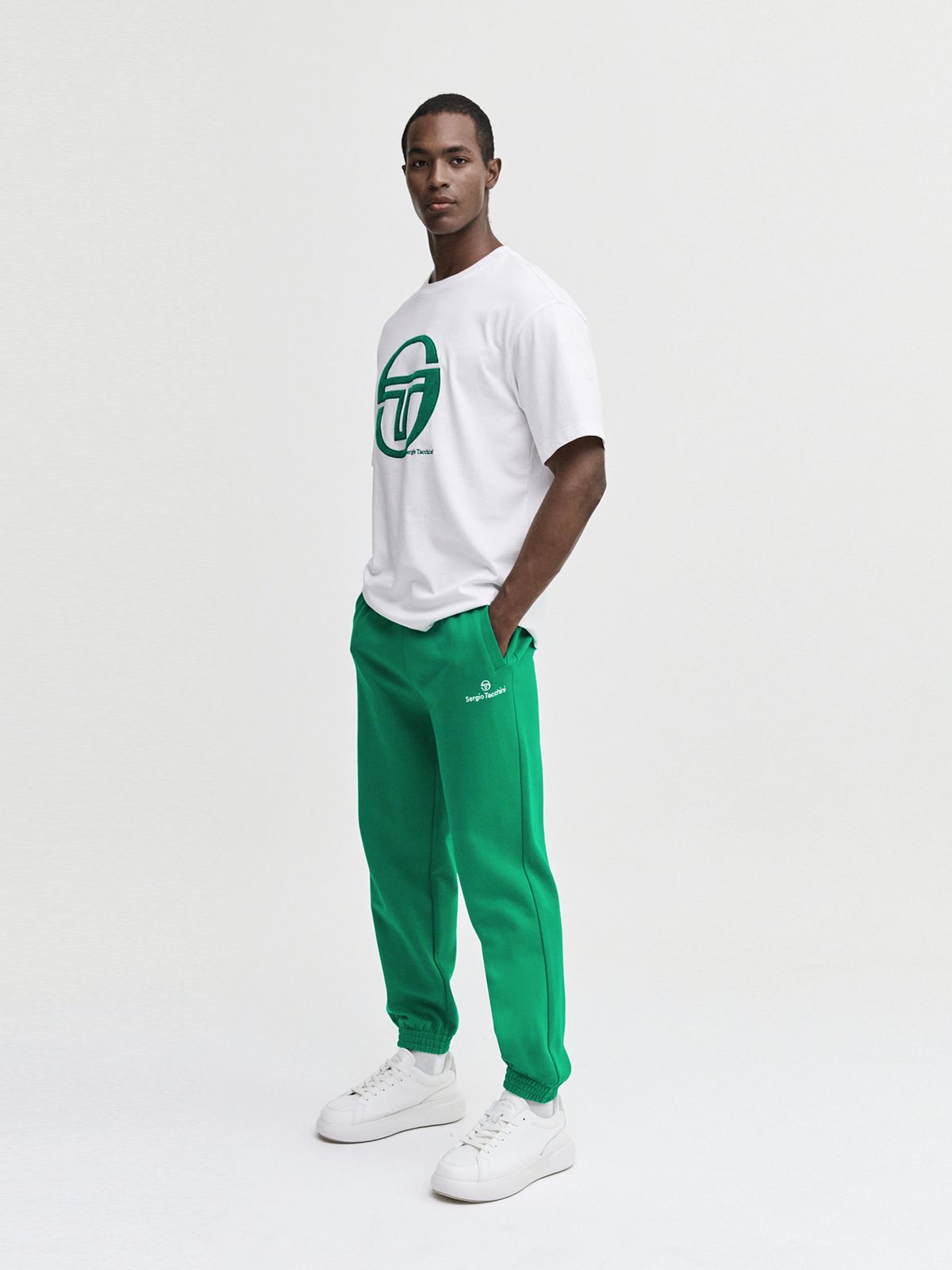 세르지오 타키니(SERGIO TACCHINI) M 데일리 조거 스웻 팬츠 (L.Green)
