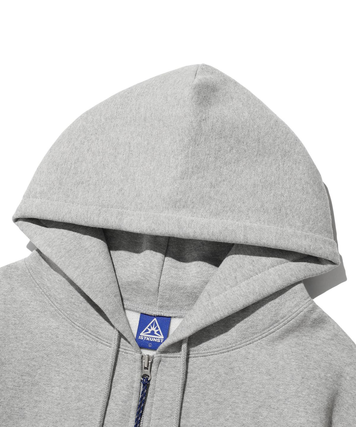 이스트쿤스트(ISTKUNST) SUNRISE STITCH LOGO HOOD ZIP UP_GREY(IK2DFMM481A)