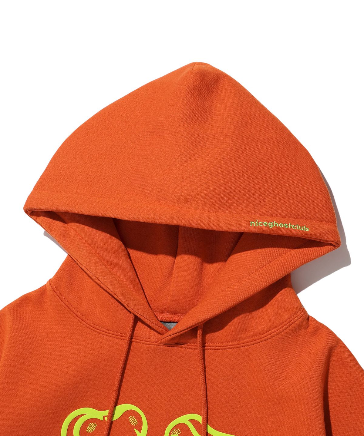 나이스고스트클럽(NICEGHOSTCLUB) GUMMY BEAR & LOGO HOODIE_BRICK(NG2DFUM400A)