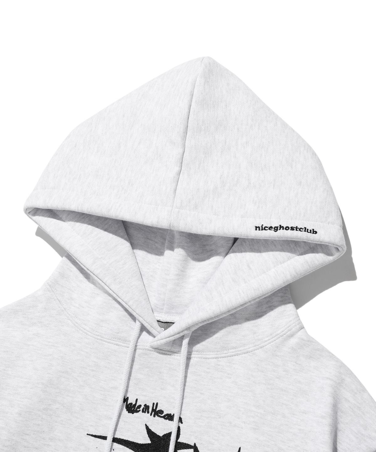 나이스고스트클럽(NICEGHOSTCLUB) TORNADO LOGO HOODIE_LIGHT GREY(NG2DFUM417A)