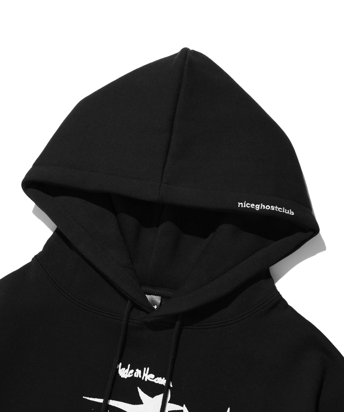 나이스고스트클럽(NICEGHOSTCLUB) TORNADO LOGO HOODIE_CHARCOAL(NG2DFUM417A)