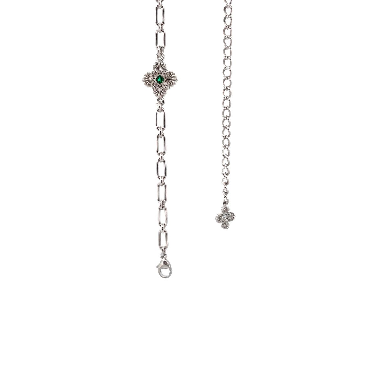 스쿠도(SCUDO) SLN.1523S blossom shell stone necklace [extrabold]