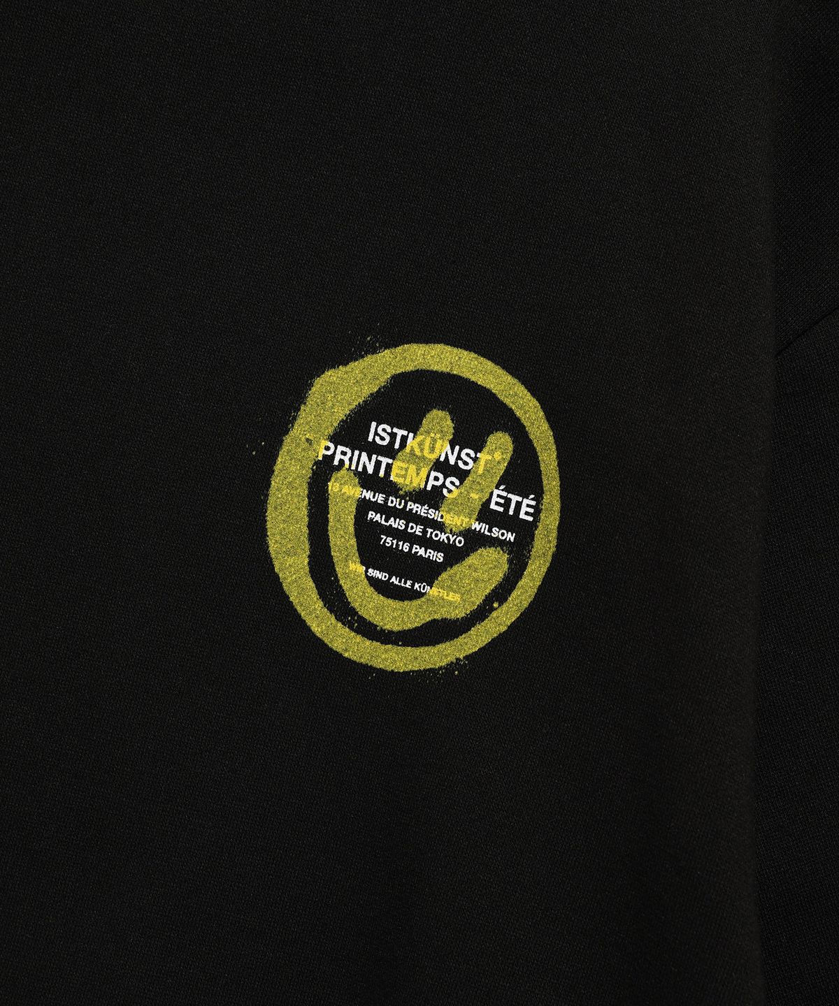 이스트쿤스트(ISTKUNST) LOGO&SMILEY HOODIE_BLACK(IK2DFMM400A)