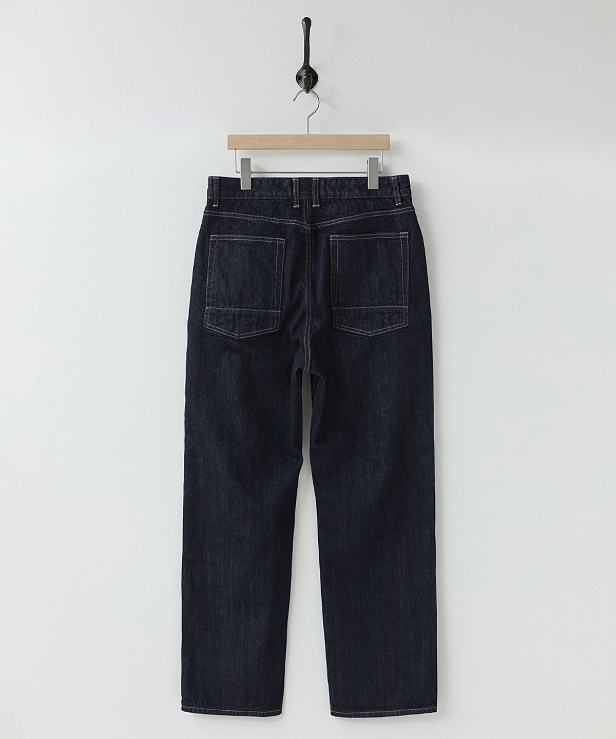 러프사이드(ROUGHSIDE) Drape Denim Pants One Washed