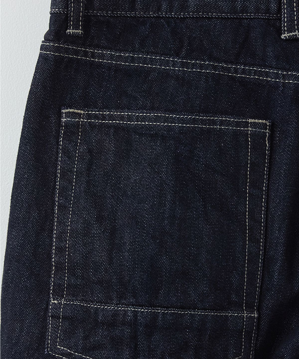 러프사이드(ROUGHSIDE) Drape Denim Pants One Washed